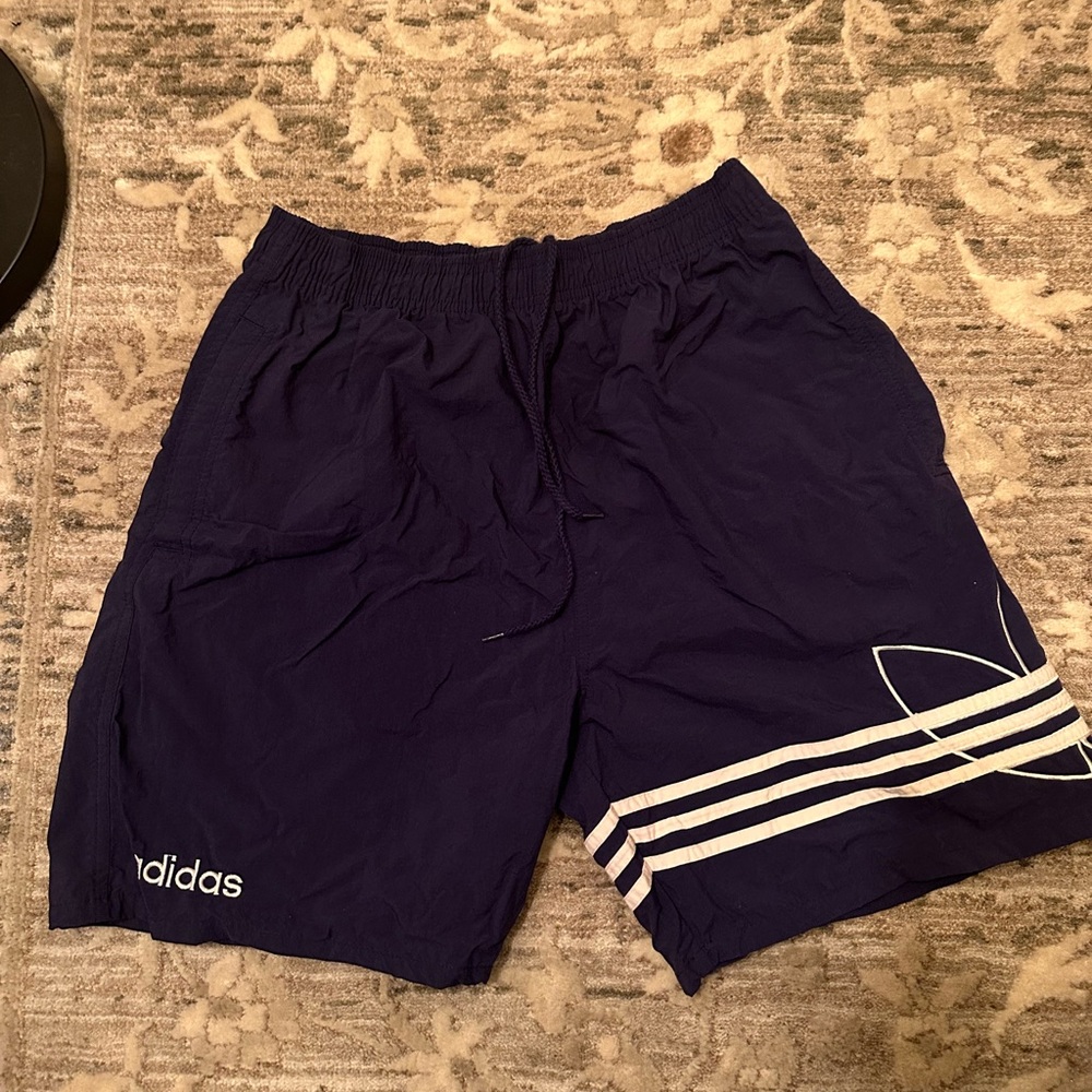 Adidas Original Dark Blue Athletic Shorts